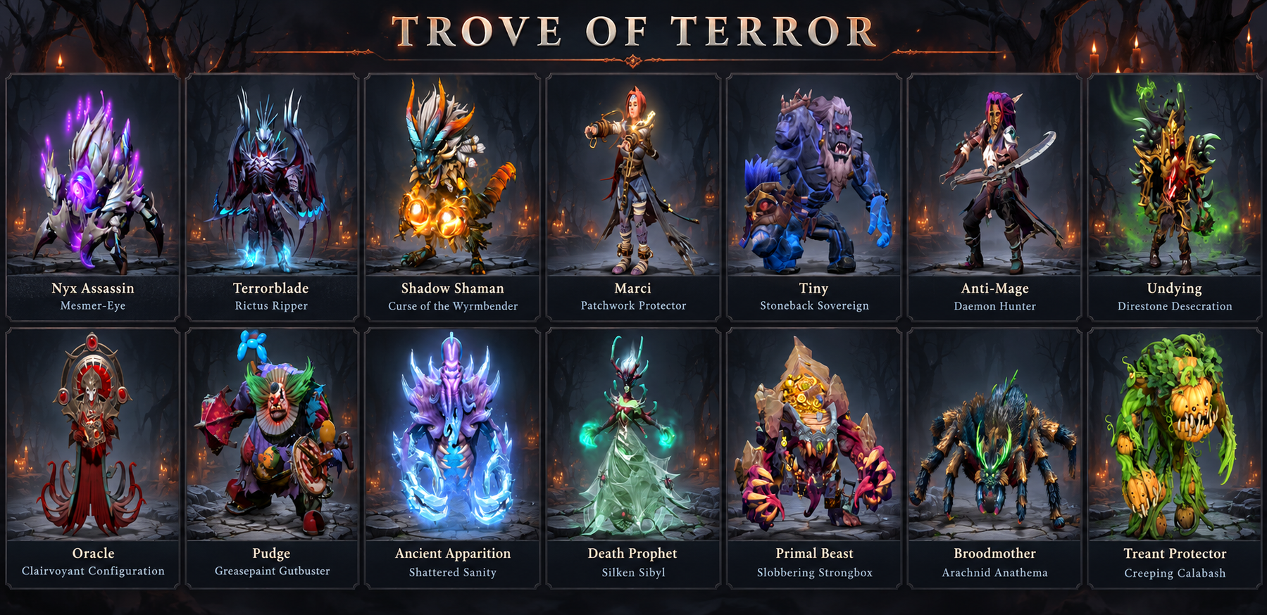 12 sets + 2rare Trove of Terror